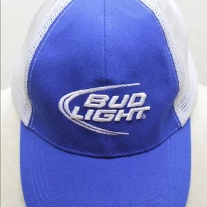 Bud Light Truckers Cap Men Cotton Blend One Size Beer Collectible